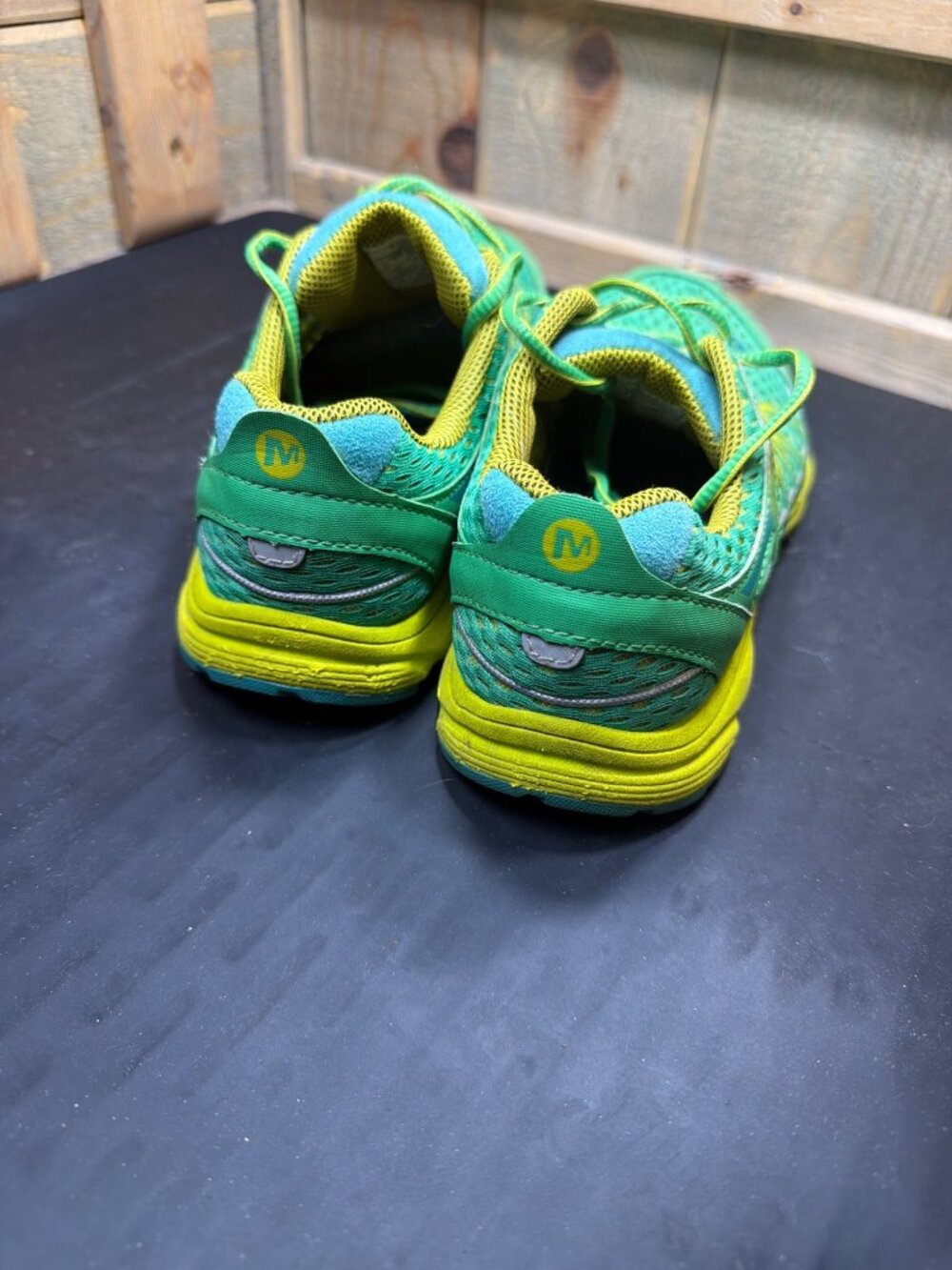 Merrell Island Green Yellow Trail Running Athletic Shoes Womens Size 7 J57170 - Picture 7 of 11